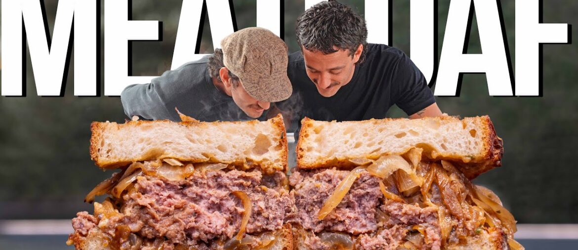THE SONS OF SAM THE COOKING GUY TEAM UP TO MAKE A FRENCH ONION MEATLOAF SANDWICH!