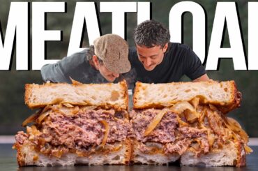 THE SONS OF SAM THE COOKING GUY TEAM UP TO MAKE A FRENCH ONION MEATLOAF SANDWICH!