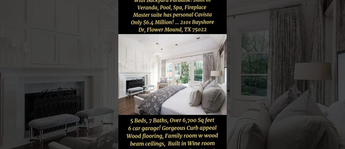 Luxurious Mansion Near Grapevine, TX Lake! Backyard Paradise in Backyard & More ! #dfwrealtor