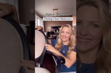 Black Dining Chair Makeover DIY Spring decor idea  #springdecorideas #diy #furnituremakeover