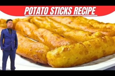 Crispy Potato Sticks Recipe You'll LOVE?-Potato Sticks Recipe-Potato Snacks-French Fries-KidsSnacks