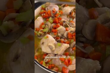 French Chicken Stew #recipes #recipe #healthyfood #30gprotein #healthyrecipes #easyrecipe