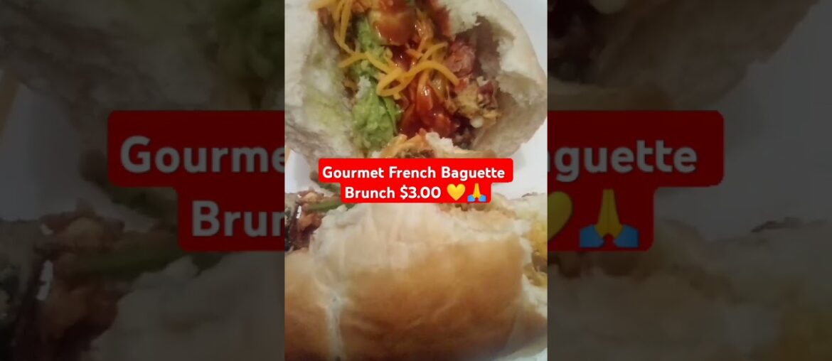 gourmet French Baguette .@EncouragementEveryday #food #cheapmeals #homemade