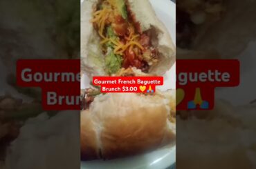 gourmet French Baguette .@EncouragementEveryday #food #cheapmeals #homemade