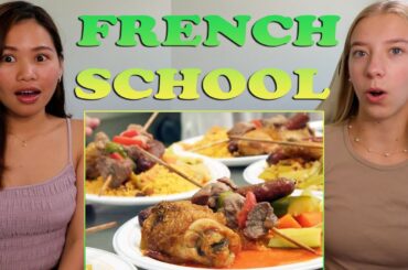 American Girls React to France's Gourmet School Lunches!