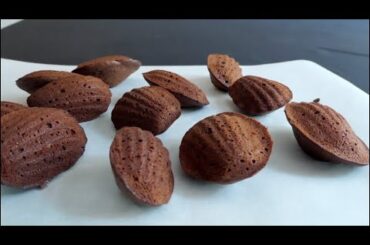 Chocolate Madeleines | Easy sweet recipe | Simple French recipe | ASMR baking
