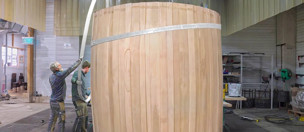 Amazing Process of Building Giant Wine Barrel in France