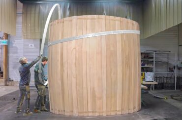 Amazing Process of Building Giant Wine Barrel in France