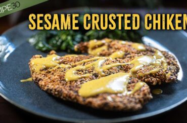 Easy Chicken Recipe with Lemon Aioli & Garlic Spinach