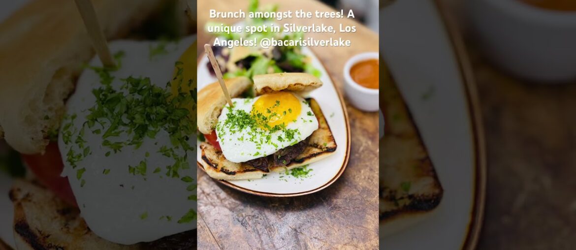 Cool brunch spot in LA- Dining amongst the trees! The French toast is must have! #laliving #eaterla