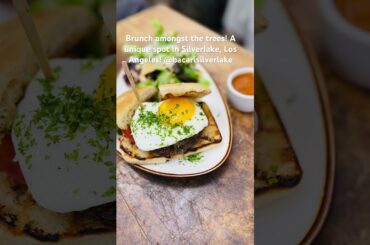 Cool brunch spot in LA- Dining amongst the trees! The French toast is must have! #laliving #eaterla