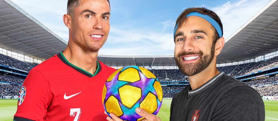 I Surprised Ronaldo with a Custom Football I Surprised Ronaldo with a Custom Football