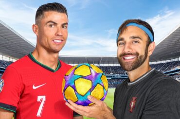 I Surprised Ronaldo with a Custom Football