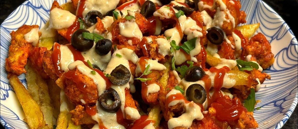 Best Chicken Loaded Fries with Rich Creamy Sauce /Creamy Dream Loaded Fries/ Step by Step/food Best Chicken Loaded Fries with Rich Creamy Sauce /Creamy Dream Loaded Fries/ Step by Step/food
