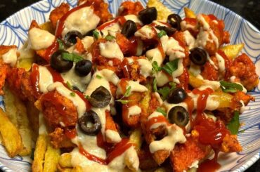 Best Chicken Loaded Fries with Rich Creamy Sauce /Creamy Dream Loaded Fries/ Step by Step/food