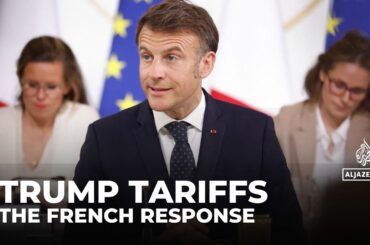 Macron vows EU unity as Trump’s tariffs threaten French wine, aeronautics