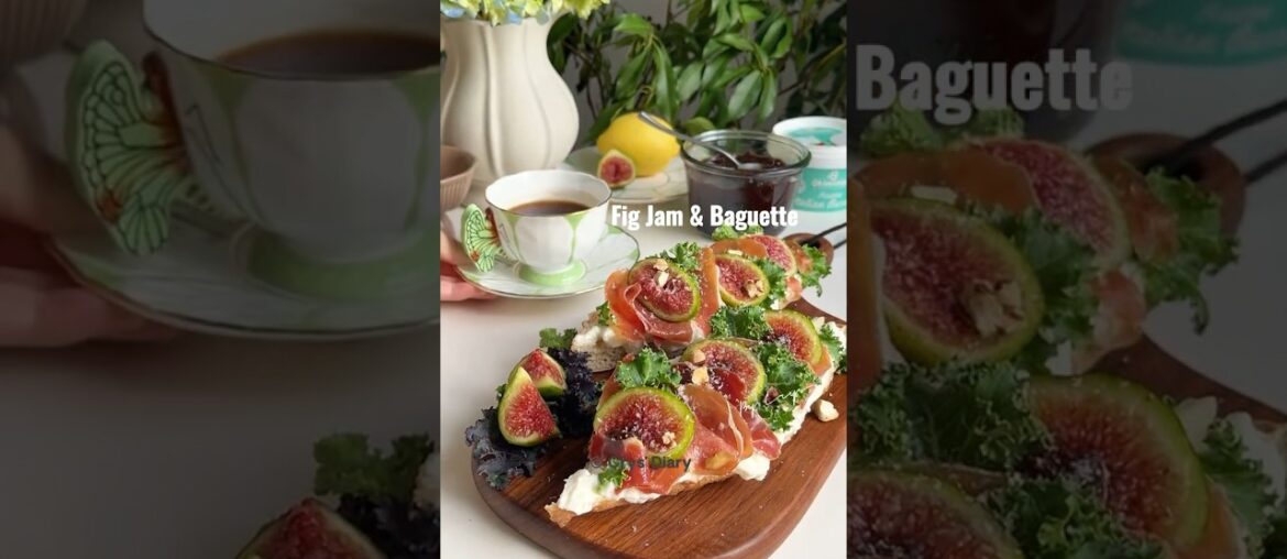 Baguette & Fig Jam Magic | Easy Gourmet Snack #shorts