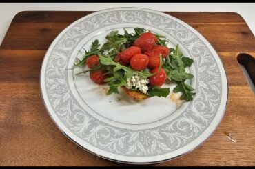 Parmesan French Toast with Balsamic tomatoes