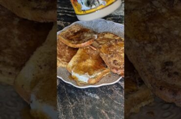 Simple French toast #food #breakfast #foodie #recipe #asmr #egg #frenchtoast #bored #easyrecipe