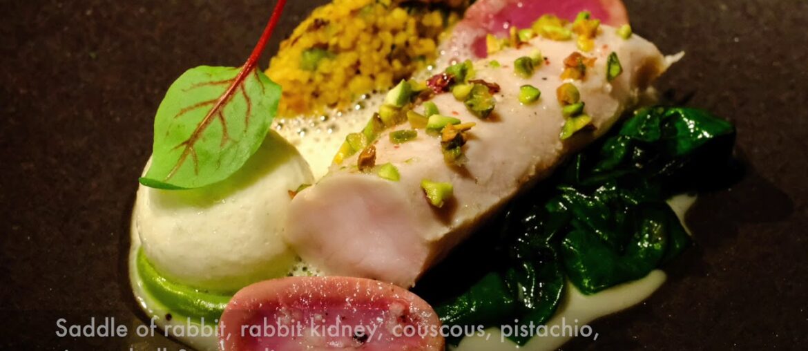 Tasting menu at 3 Michelin star restaurant Atelier in Munich, Germany