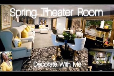 Spring Theater Room and winery Tour Decorate With Me /Day In My Life VLOG