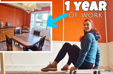1 YEAR of work in 29 Minutes! (The entire dining room renovation)