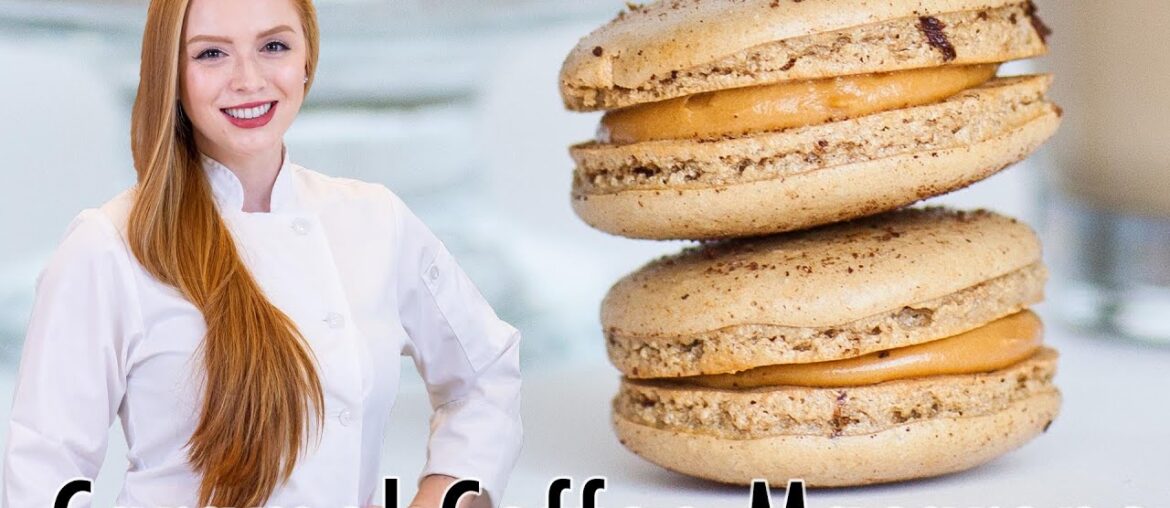 Coffee Macarons with Caramel Filling – The BEST French Macarons! Coffee Macarons with Caramel Filling - The BEST French Macarons!