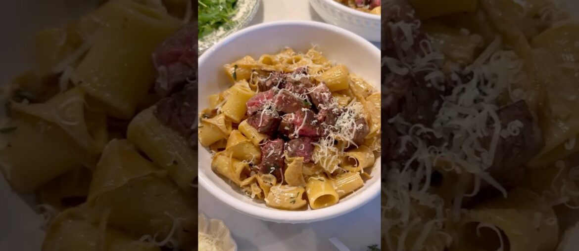 French Onion Steak Pasta