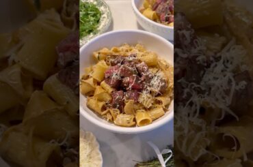 French Onion Steak Pasta