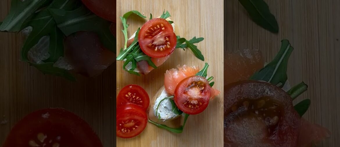 French Baguette with Philadelphia, Salmon, Arugula & Tomato French Baguette with Philadelphia, Salmon, Arugula & Tomato