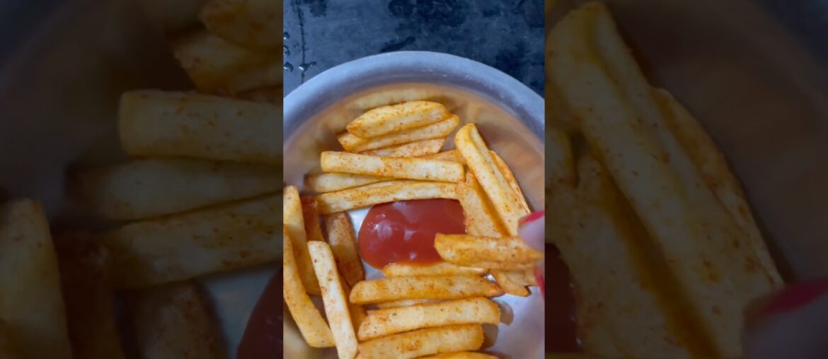Readymade french fries chilli garlic #food #frenchfries