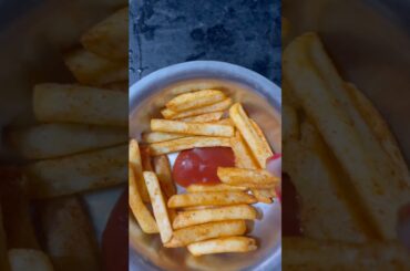 Readymade french fries chilli garlic #food #frenchfries