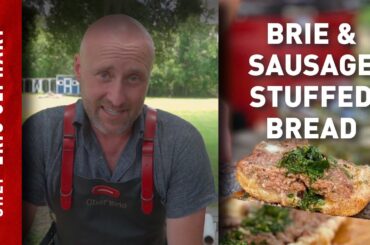 Delicious Thanksgiving Appetizer | Brie and Sausage Stuffed French Bread | Chef Eric Recipes