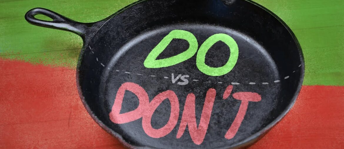 Simple rules for cast iron care