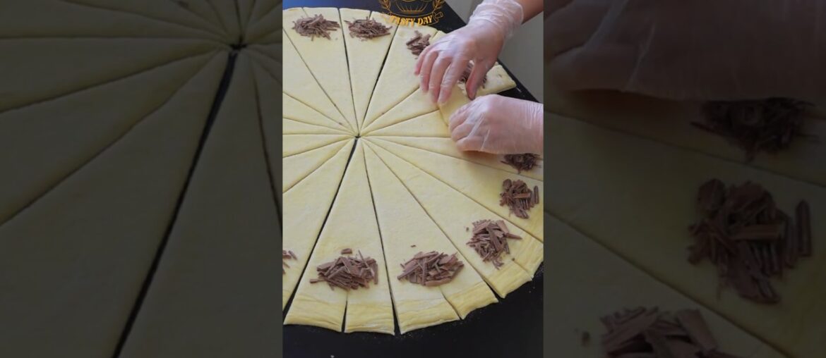 Let's make the most delicious chocolate croissants! #ChocolateCroissant #Croissant #Chocolate