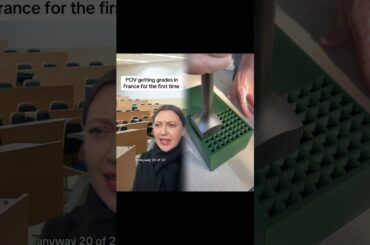 Grading in france be like #france #french #cultureshock #school #livingabroad