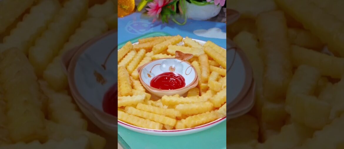 I learned this trick in a famous restaurant, Now I only make french fries like this #shorts