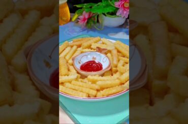 I learned this trick in a famous restaurant, Now I only make french fries like this #shorts