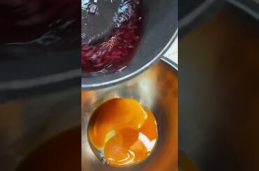 Roasted asparagus with red wine sauce #french