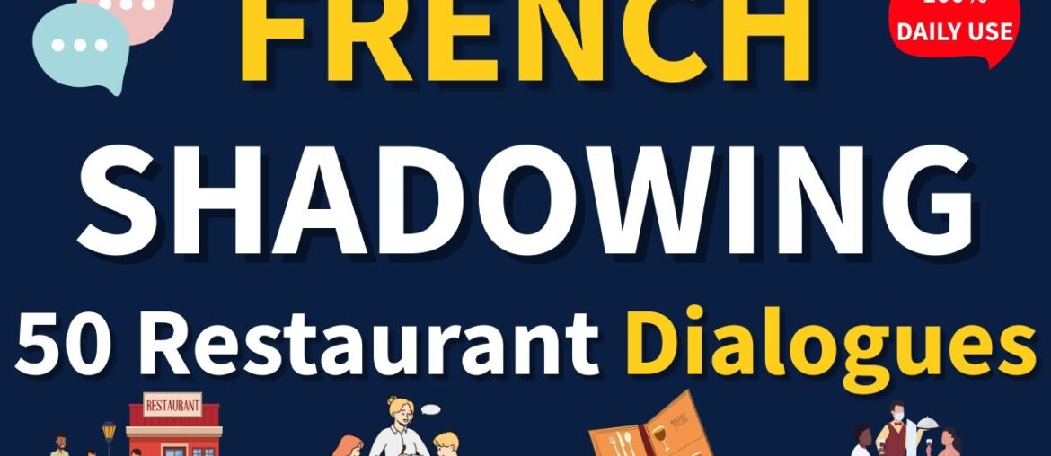 50 French restaurant conversations | French dining DIALOGUES | French listening & speaking practice
