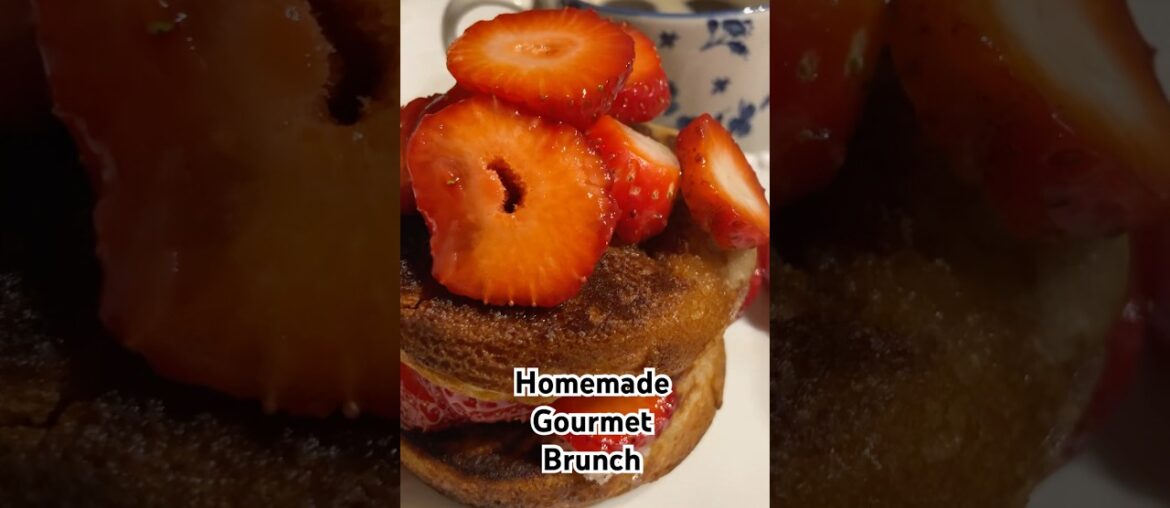 Homemade Gourmet Brunch: Organic Eggs, Lemon Thyme Bread  #french #brunch #breakfast #recipe