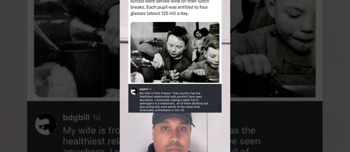 In France, until 1956, schoolchildren enjoyed a glass of wine during their lunch breaks!