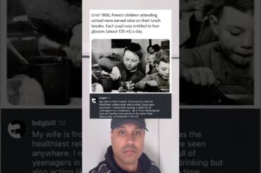 In France, until 1956, schoolchildren enjoyed a glass of wine during their lunch breaks!