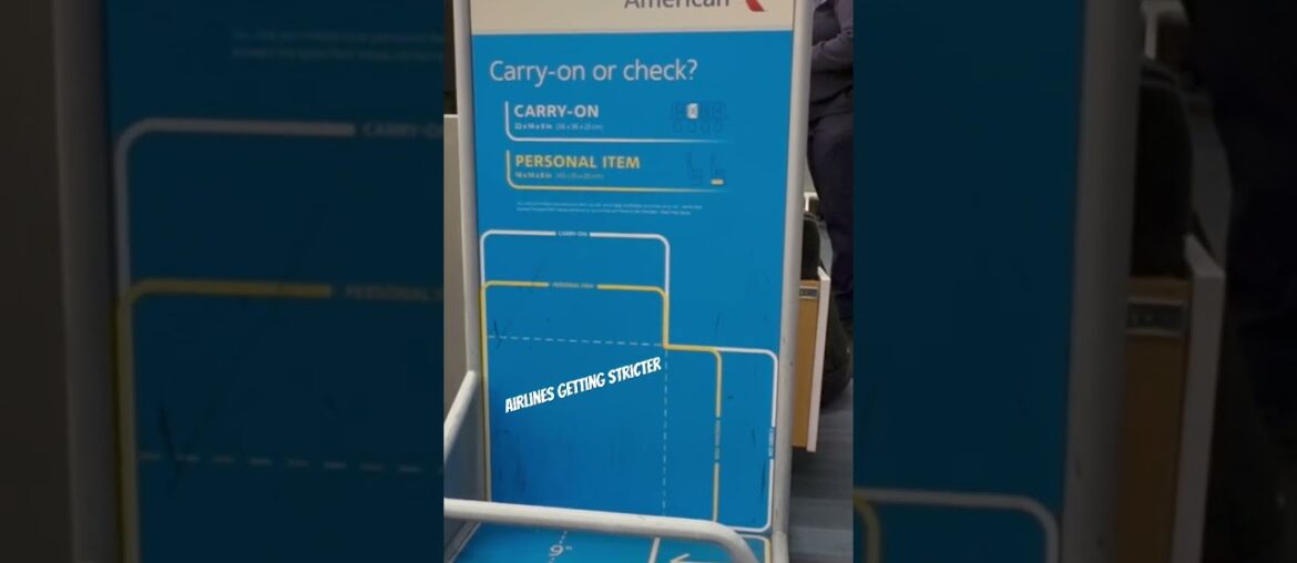 Airlines are getting stricter #travel #vacation #flying #baggage #luggage #carryonbag #fly #flying