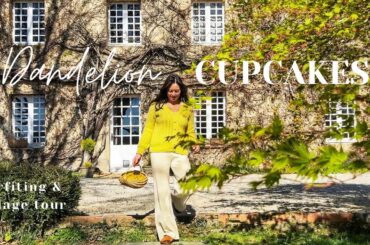 Making Dandelion Cupcakes | Tour a charming French village