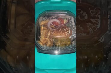 ASMR #asmrshorts: #GourmetCheddarBurger and Fries #Cheeseburger #foodie