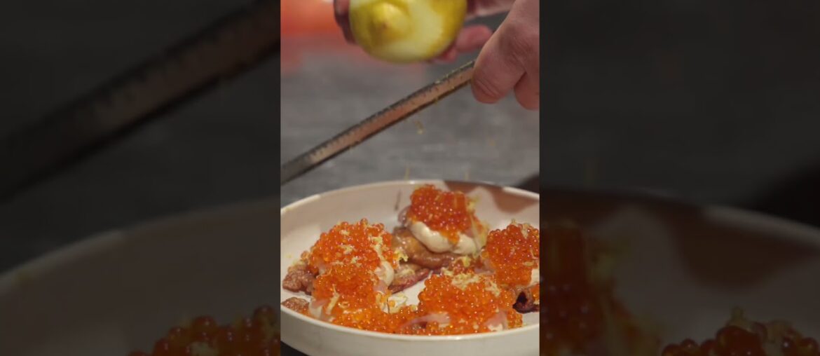 POV chef cooks duck heart in Stockholm #cheflife #chef #stockholm #dining #indie #anthonybourdain