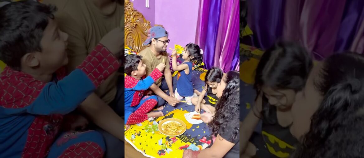 Yummy homemade crispy French fries cooked by Rinky. #frenchfries #homemadefood #cutebabies #short