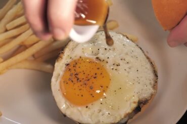 The Perfect Burger with French Fries