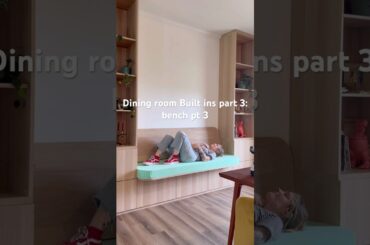 Dining room builtins part 3: bench back rest #diningroomdesign #diningbench #frenchcleat #builtins